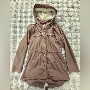 Kismet Women's Utility Jacket in Mauve Medium